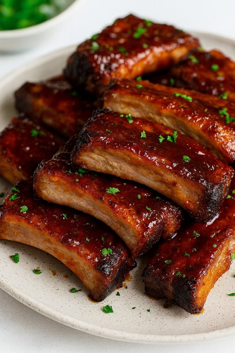 Costillas en Salsa de Pimienta y Miel