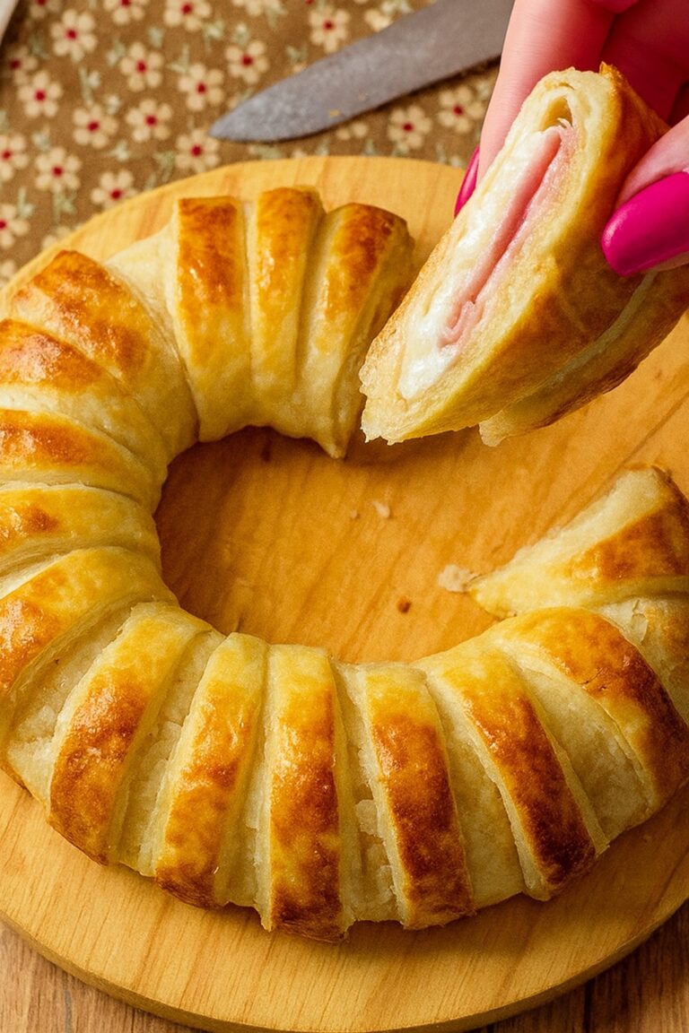 Rosca de Jamón y Queso