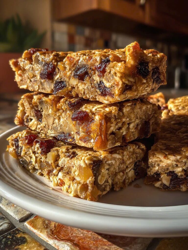 Barritas Energéticas Caseras de Avena, Manzana y Pasas