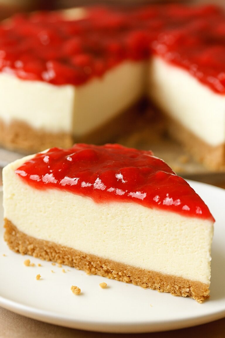 Tarta de Queso con Fresas