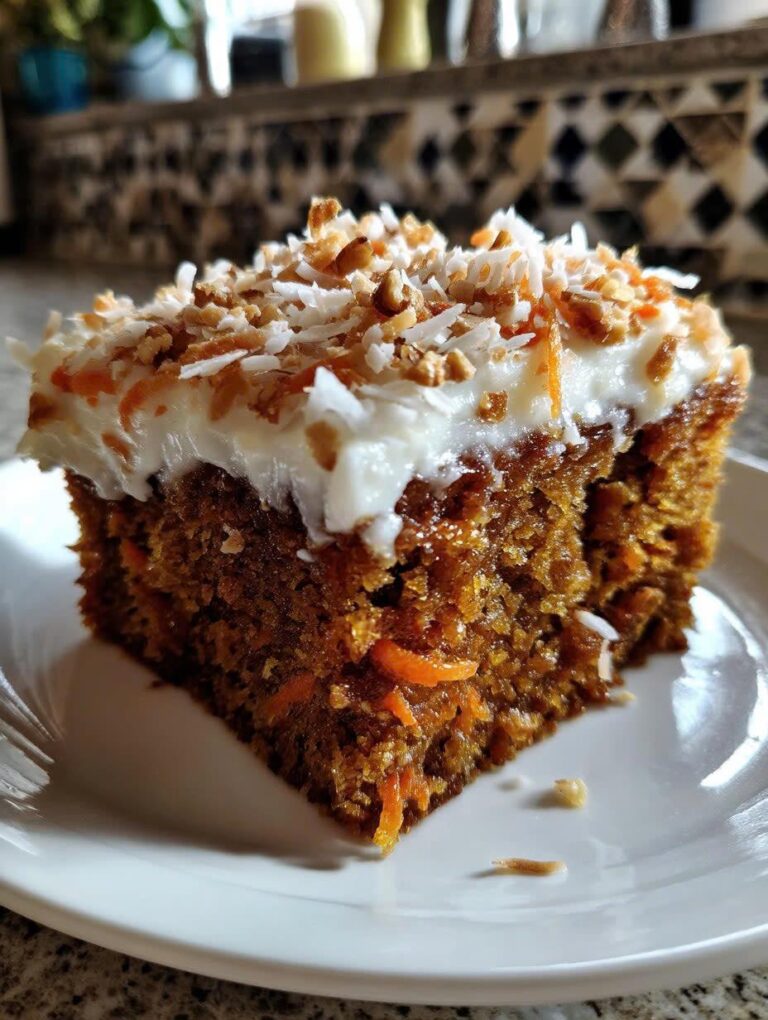 Torta Húmeda de Zanahoria con Crema de Naranja