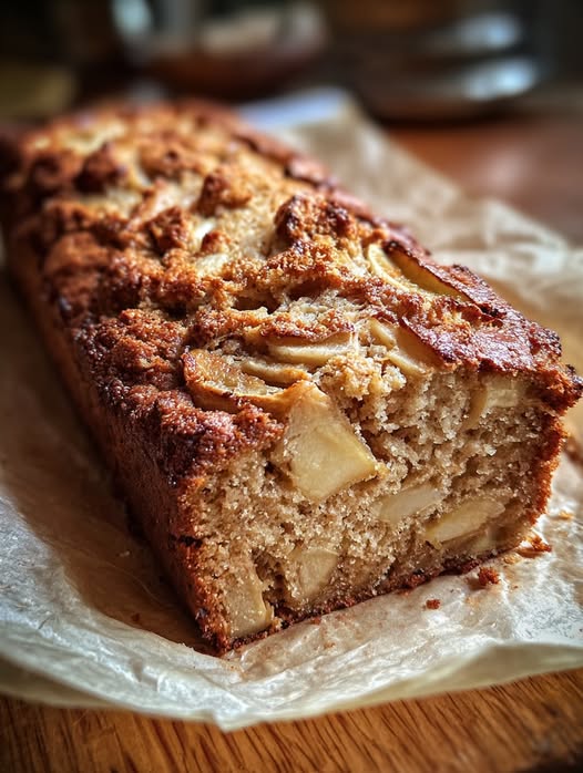 Pan de Manzana Sin Harina, con Avena y Yogur