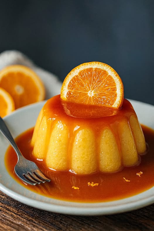 Flan de Zumo de Naranja