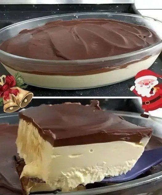 Postre Frío de Chocolate y Vainilla