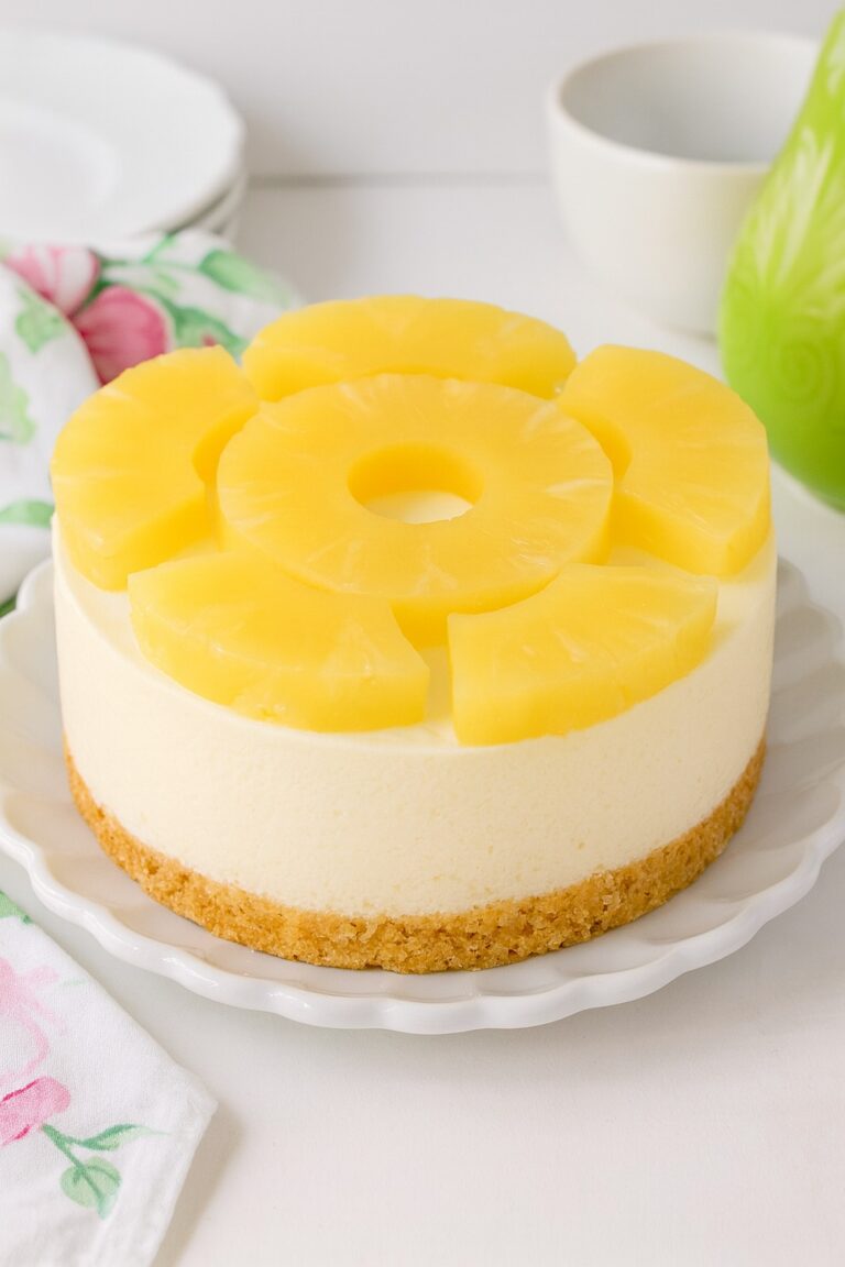 Tarta Fresca de Queso y Piña