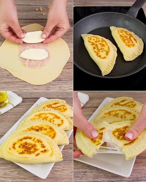 Empanadas de Jamón y Queso a la Plancha