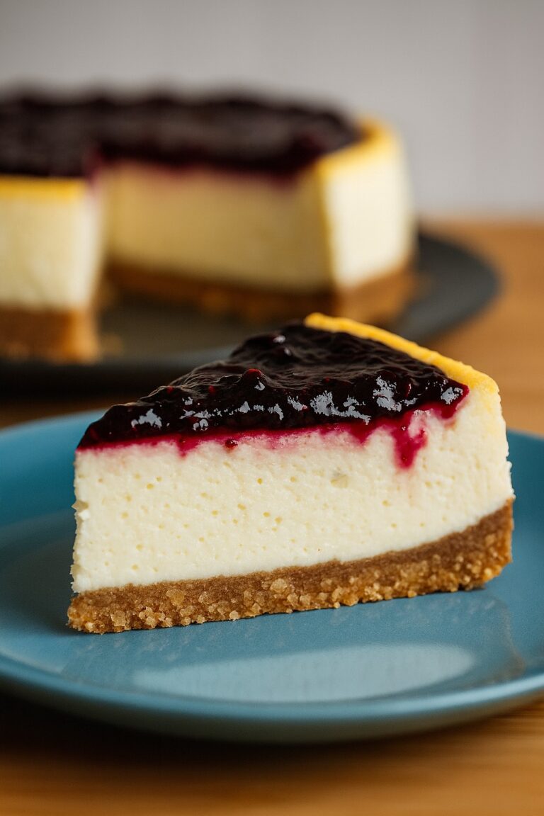 Tarta de Queso con Arándanos