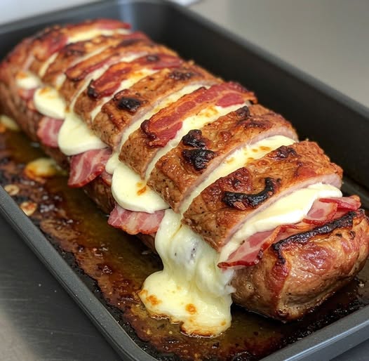 Lomo de Cerdo Relleno de Queso y Tocino