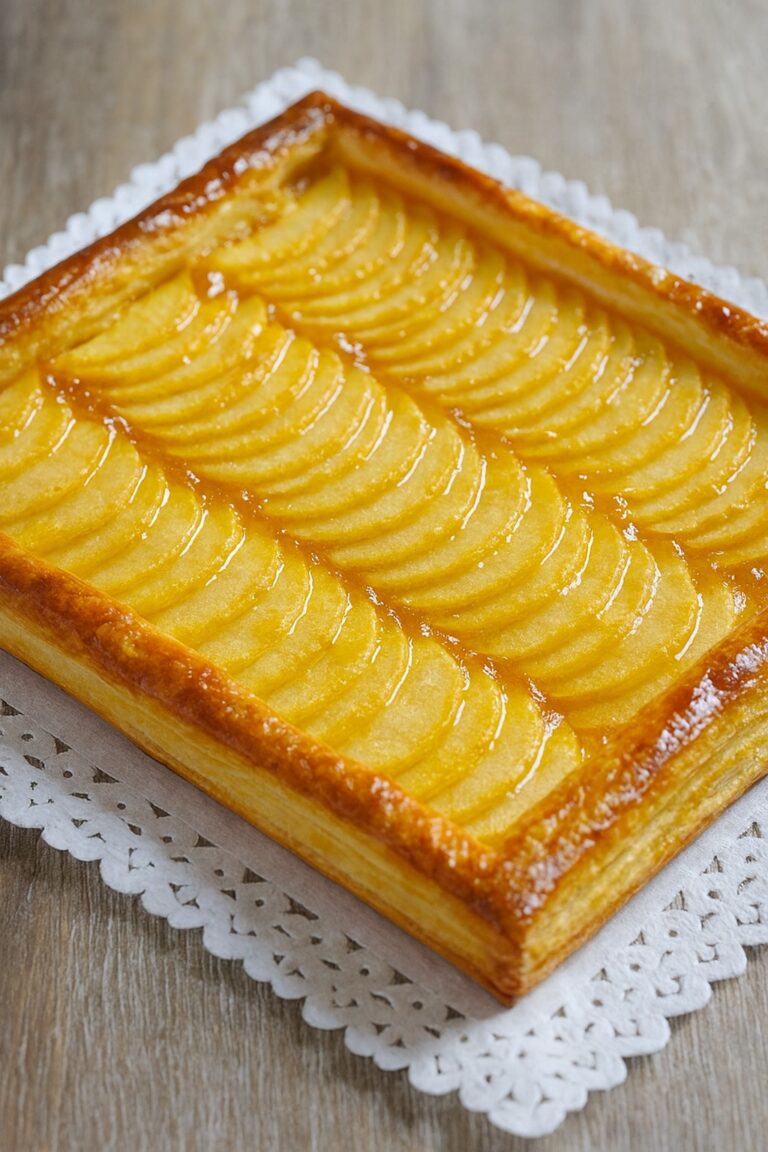 TARTA DE MANZANA CON HOJALDRE