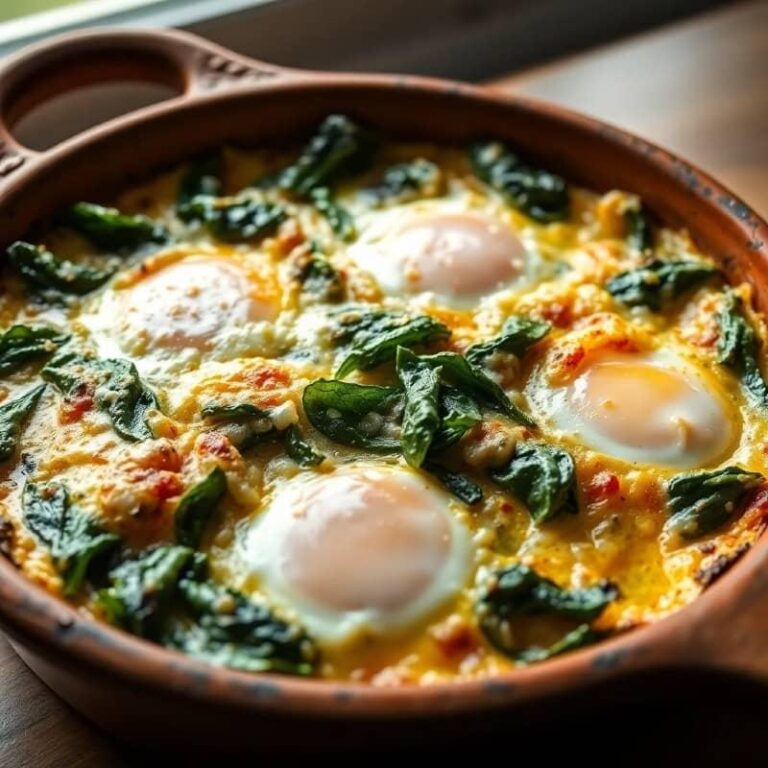 ESPINACAS CON HUEVO GRATINADAS