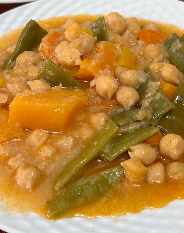Potaje de Garbanzos con Calabaza
