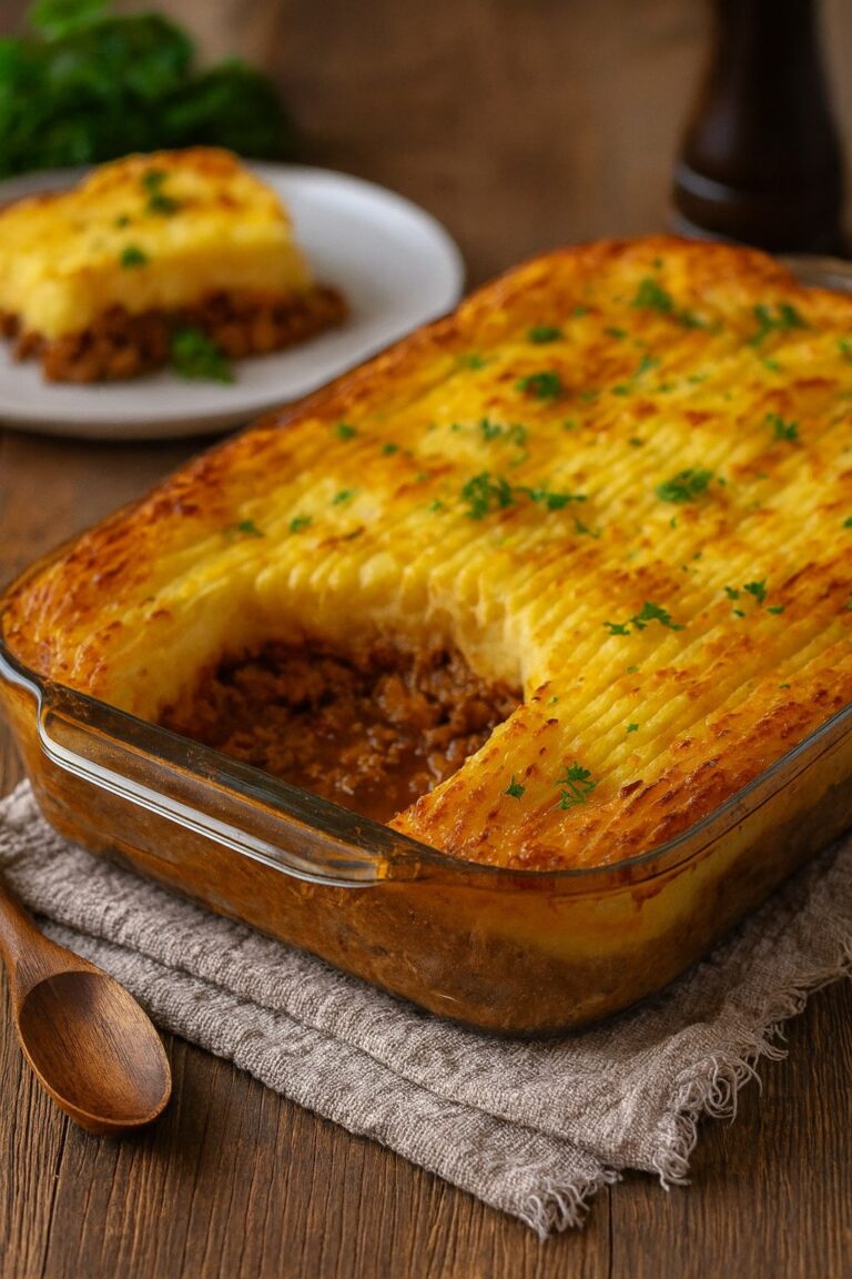 PASTEL DE PURÉ DE PATATAS Y CARNE