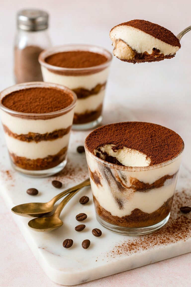 Vasitos de Tiramisú Rápidos