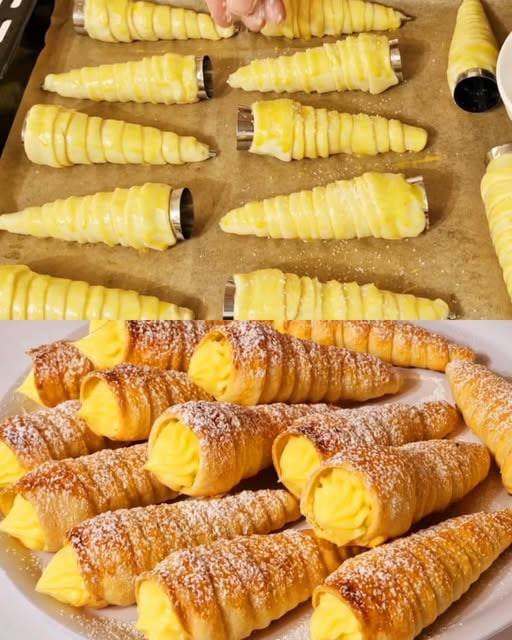 Cuernitos de Hojaldre Rellenos