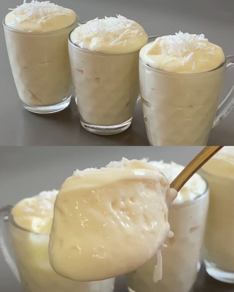 Postre Cremoso de Coco Casero
