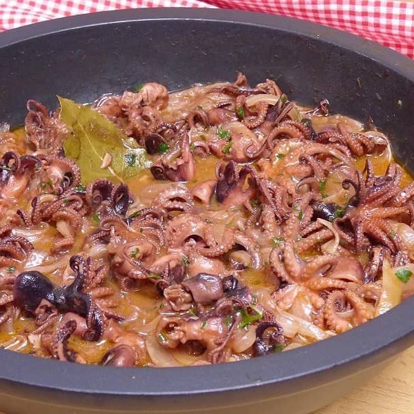 Pulpitos con Cebolla
