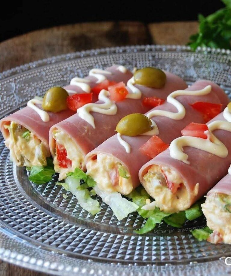 Canelones Fríos de Jamón Cocido