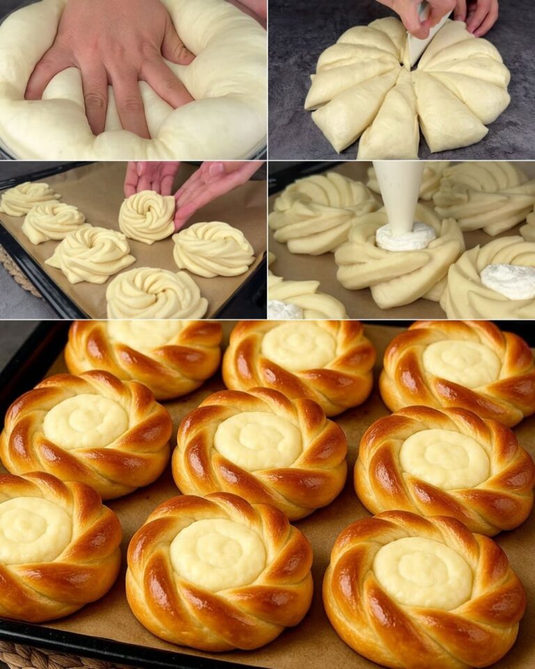 Bollos Rellenos de Crema de Requesón