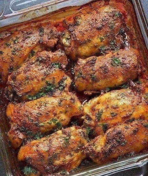 MUSLOS DE POLLO AL HORNO
