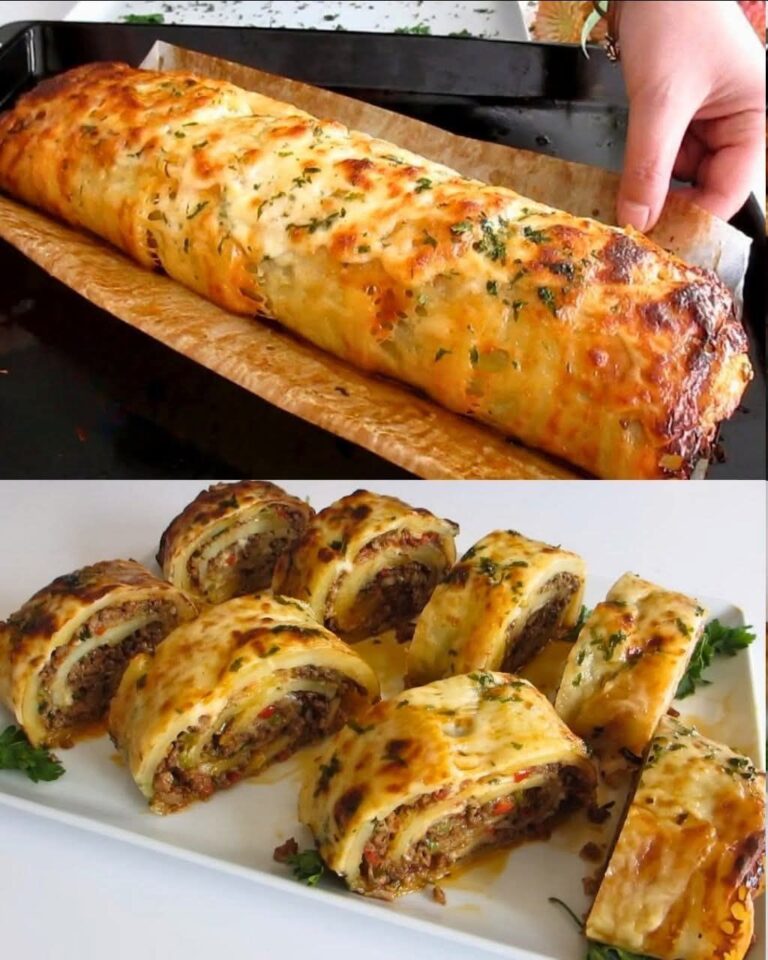 Rollo de Papa Relleno de Carne