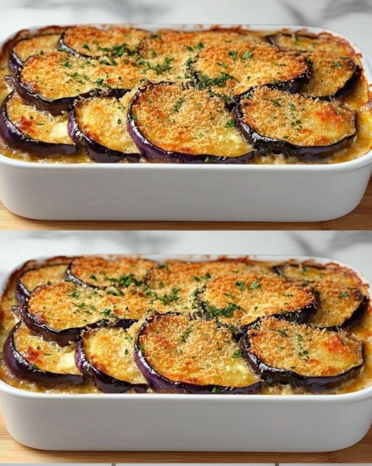 Tarta de Berenjenas al Horno con Queso Fundido