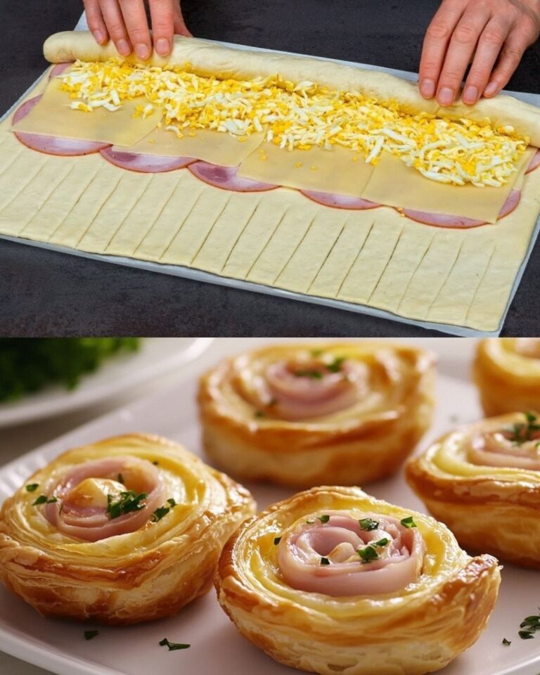 Hojaldre con Queso y Jamón: Crujiente, Delicioso y Súper Fácil de Hacer
