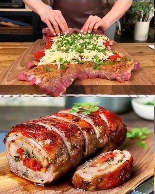 Carne Rellena al Horno