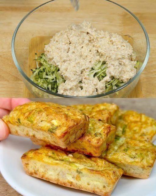 Solo tienes que mezclar calabacín con avena y tendrás listo