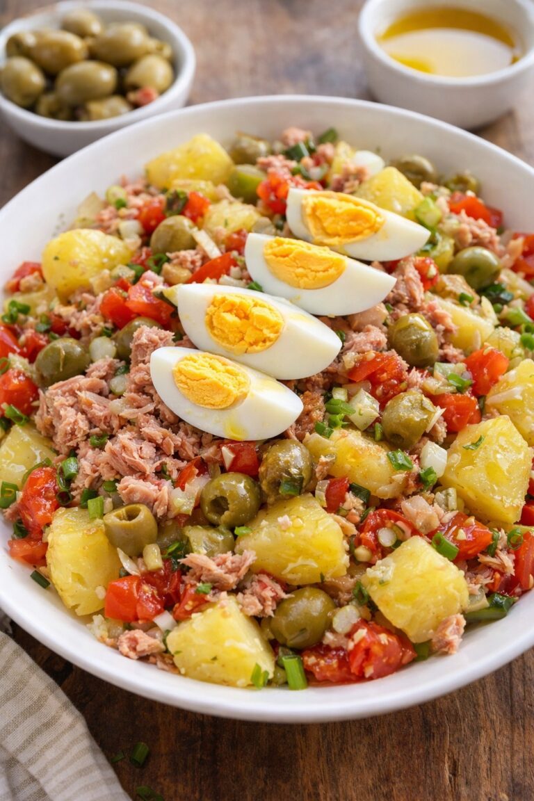 Ensalada Mediterránea de Patata y Atún