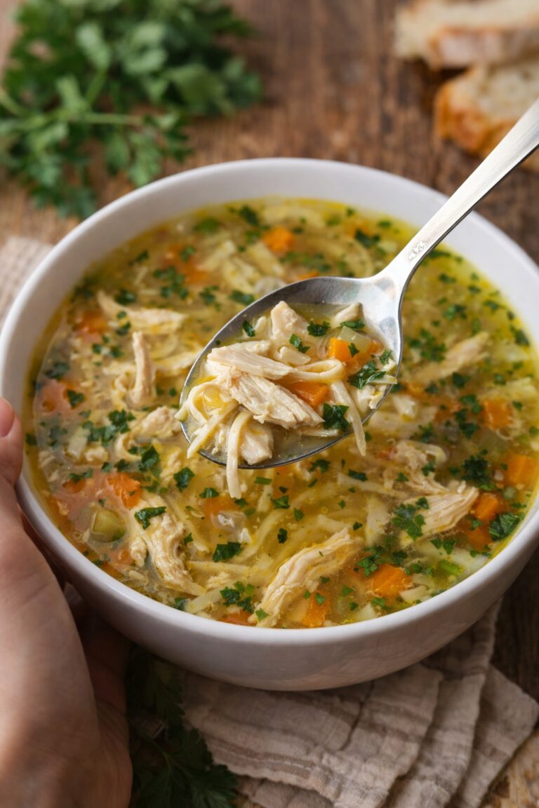 Sopa de Pollo y Verduras