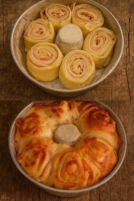 Rosca de Jamón y Queso Maravillosa