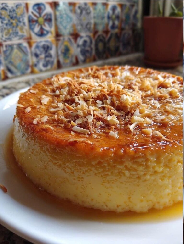 Flan Cremoso de Elote y Coco
