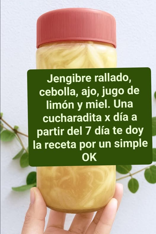 Jarabe natural tradicional con jengibre, cebolla, ajo, limón y miel: uso popular, preparación y cuidados