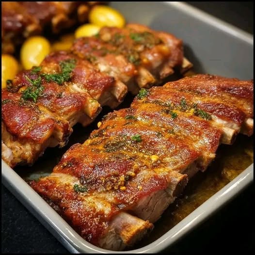 Receta de Costillas de Cerdo al Horno Fácil y Deliciosa