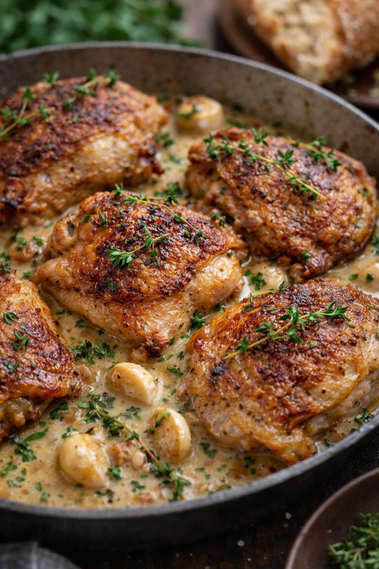 Contramuslos de Pollo en Salsa Chimichurri