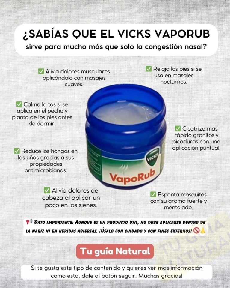 Usos populares del Vicks VapoRub