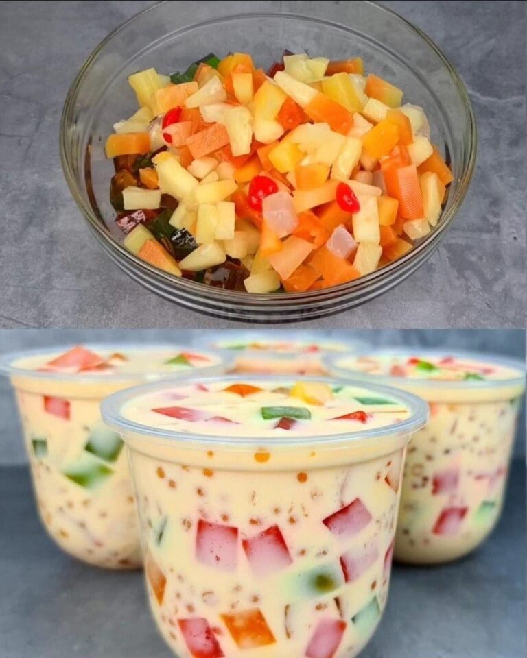 Bebida de Gelatina de Tapioca Afrutada: Un Festín de Color, Textura y Frescura en Cada Sorbo