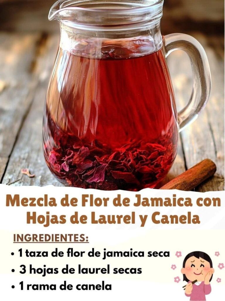 Mezcla de Flor de Jamaica con Hojas de Laurel y Canela