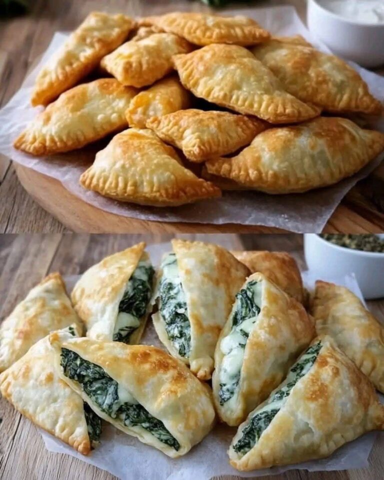 Pan Plano Relleno de Espinacas y Queso