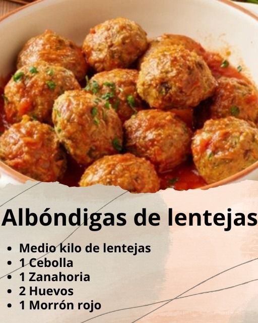 Albóndigas de Lentejas y Zanahoria