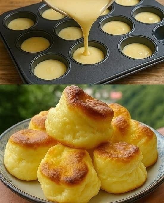 Muffins de Queso Súper Esponjosos: Suaves, Dorados y Totalmente Irresistibles