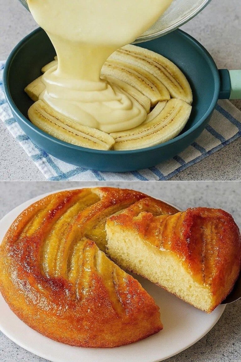 Pastel Volteado de Plátano: Un Postre Casero Dulce y Reconfortante