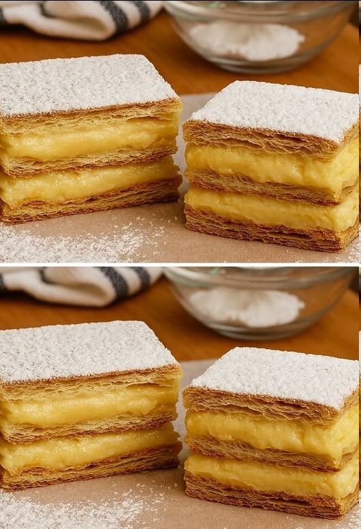 Milhojas de Crema Pastelera: Un Clásico de la Repostería que Siempre Enamora