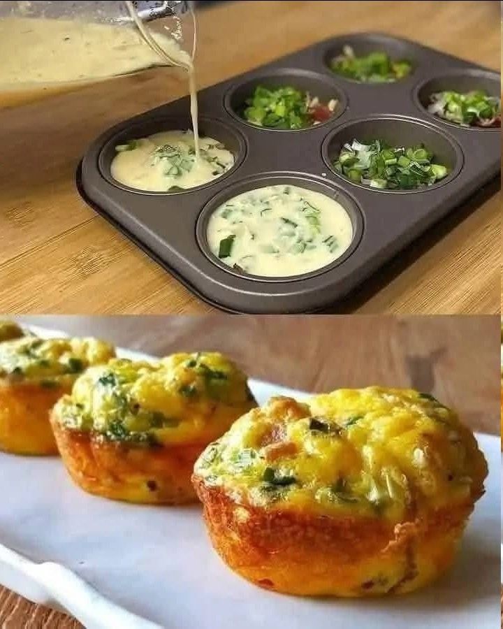 Muffins de Tortilla de Verduras para Niños