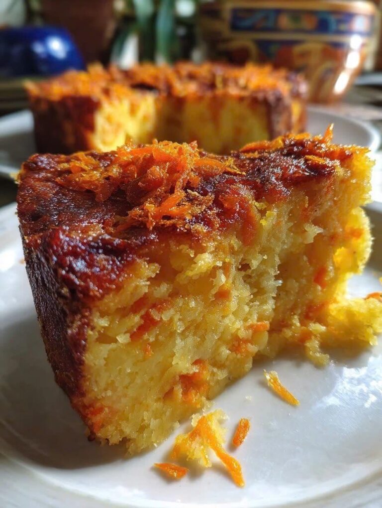 Budín Invertido de Naranja y Zanahoria: Elegancia Casera en Cada Bocado