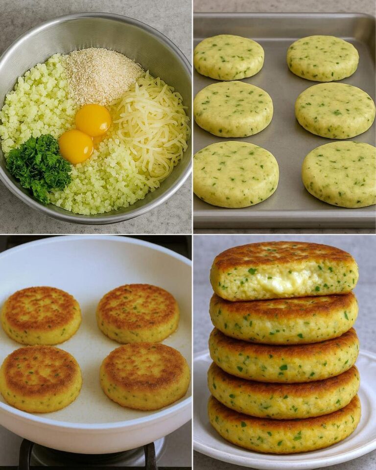 Tortitas Saludables de Coliflor con Queso