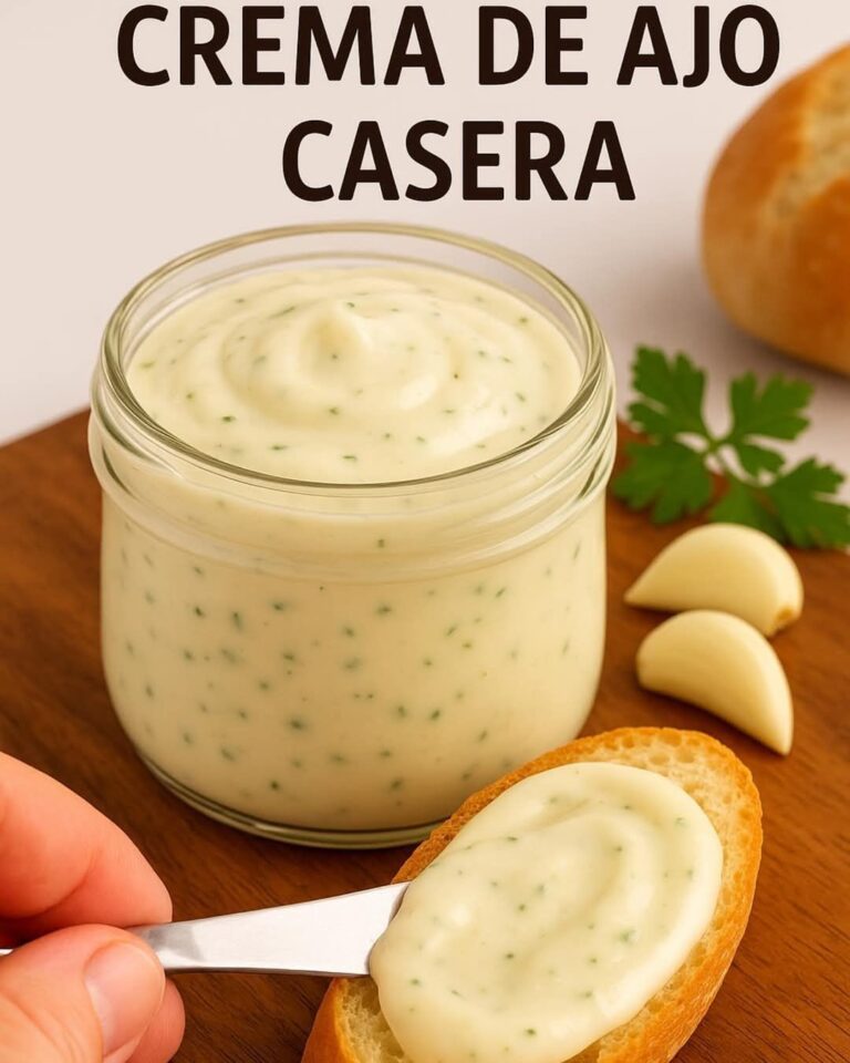 Crema de Ajo Casera y Cremosa