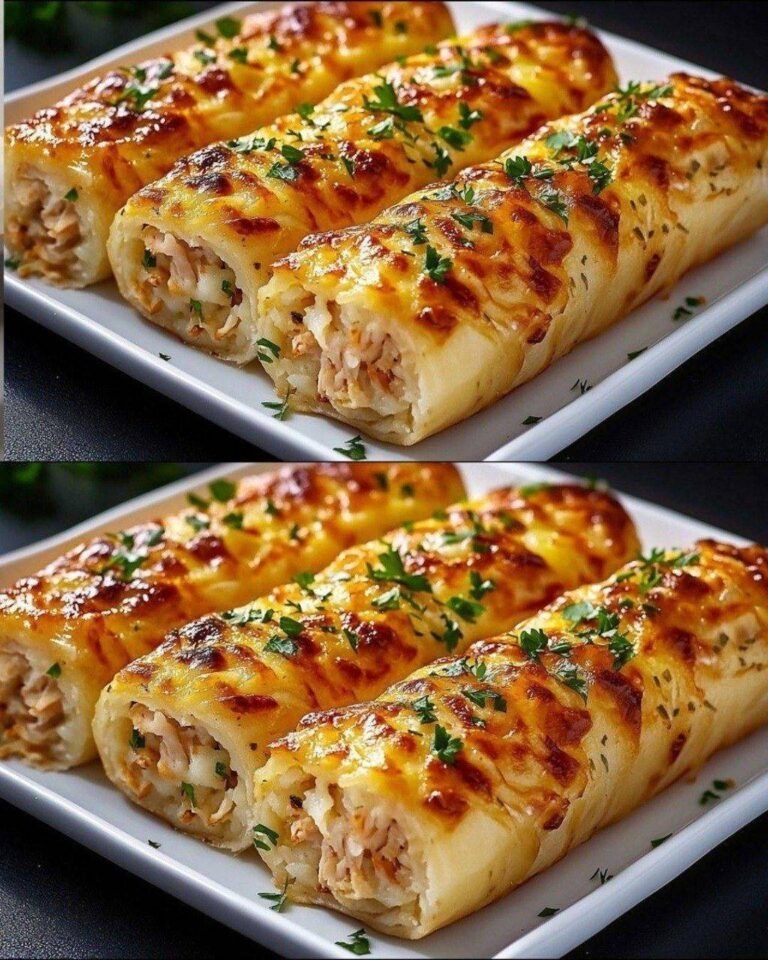 Rollos de Papa y Pollo al Horno: Deliciosos, Jugosos y Fáciles de Preparar