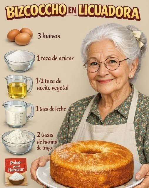 Bizcocho esponjoso en licuadora: el truco que cambia todo