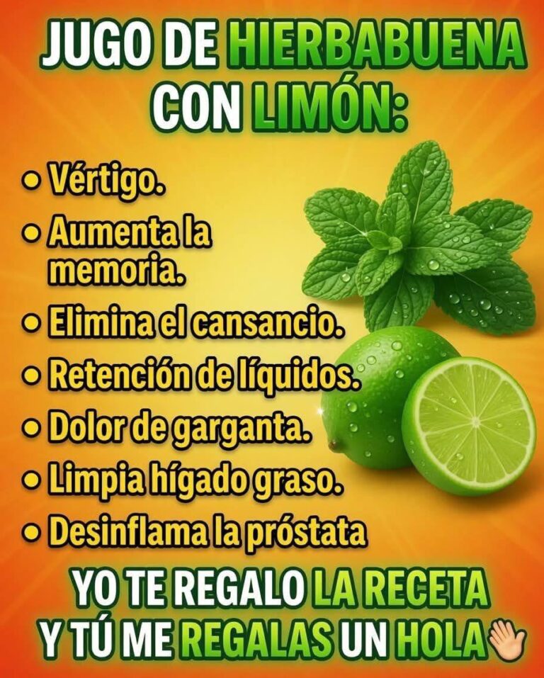 Jugo de Hierbabuena con Limón: La Bebida Refrescante, Natural y Perfecta para Cualquier Momento